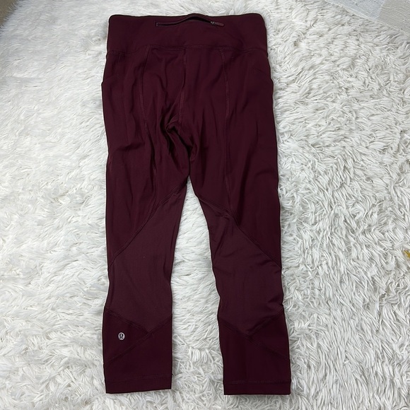 Lululemon Pace Rival Crop *22" Garnet - Picture 6 of 7